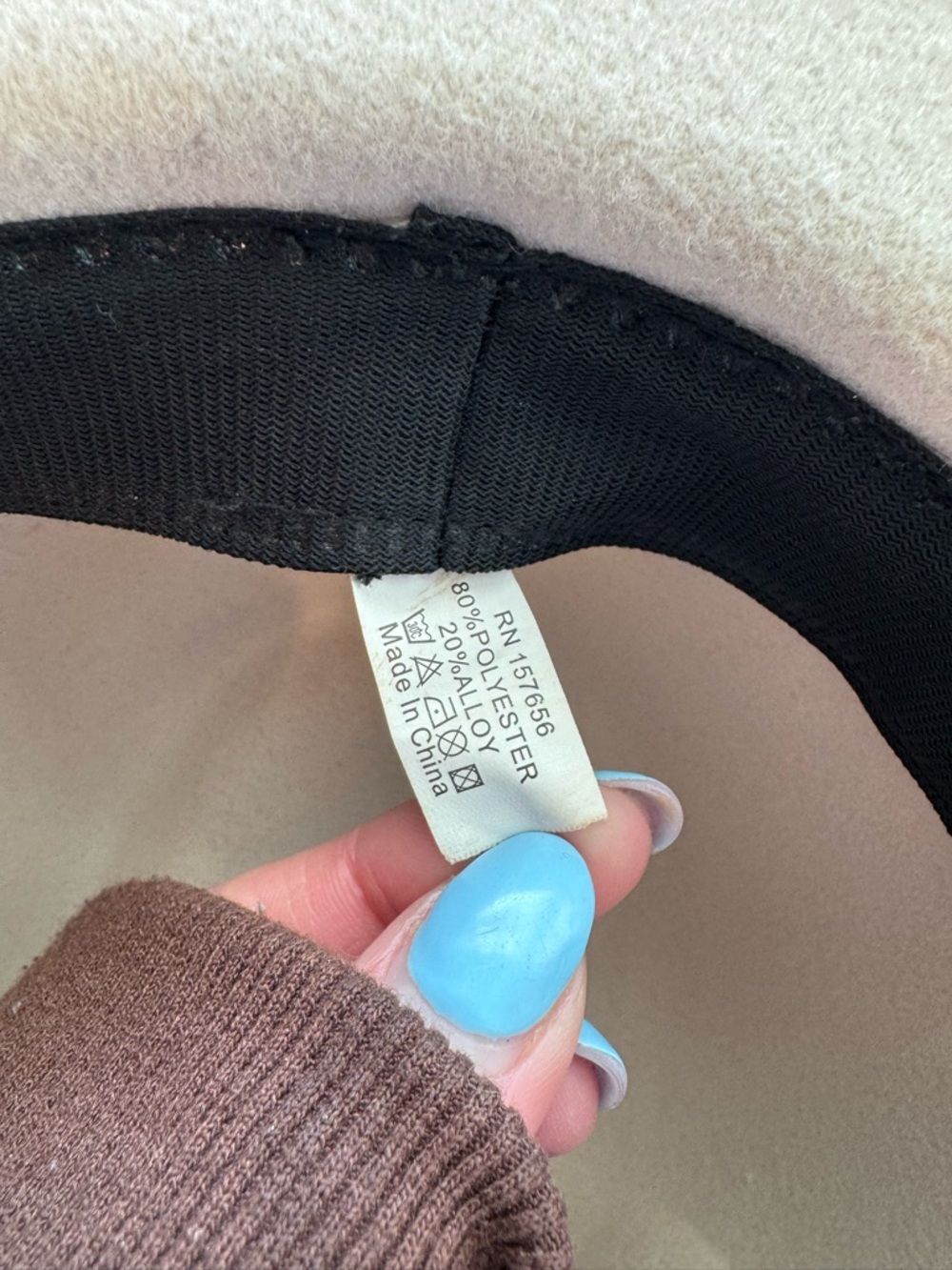 Women's Embellished Cream Wide Brim Western Hat - Picture 4 of 5